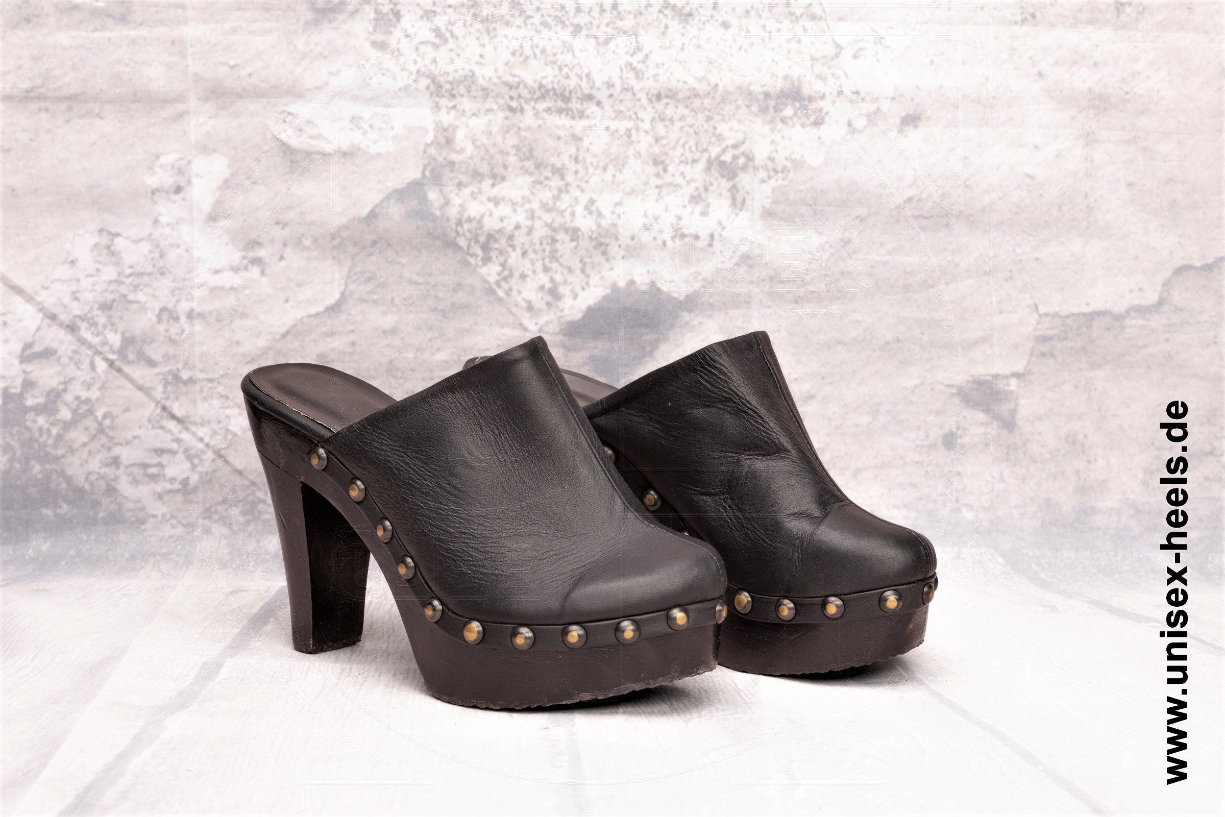 Atlanta High Heel Clogs 37 black